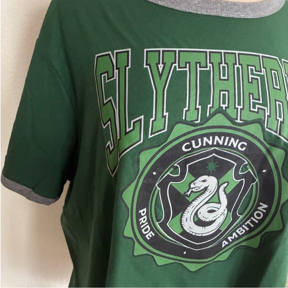 Old Navy Harry Potter Slytherin ringer tee - Picture 3 of 5